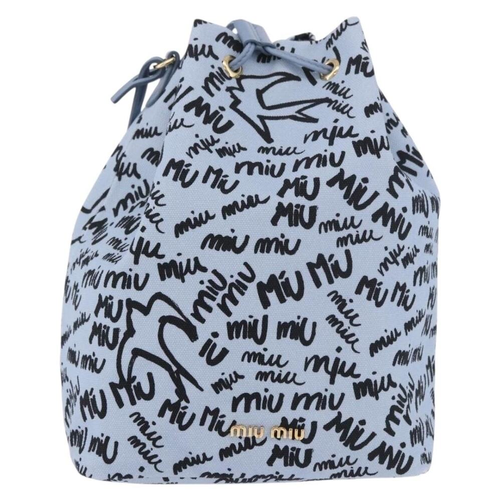 Miu Miu Matelasse Handbag Blue